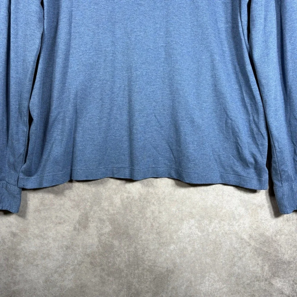 Polo Ralph Lauren Polo Shirt Mens Size XL Blue Pima Soft Touch Flesh Pony Preppy